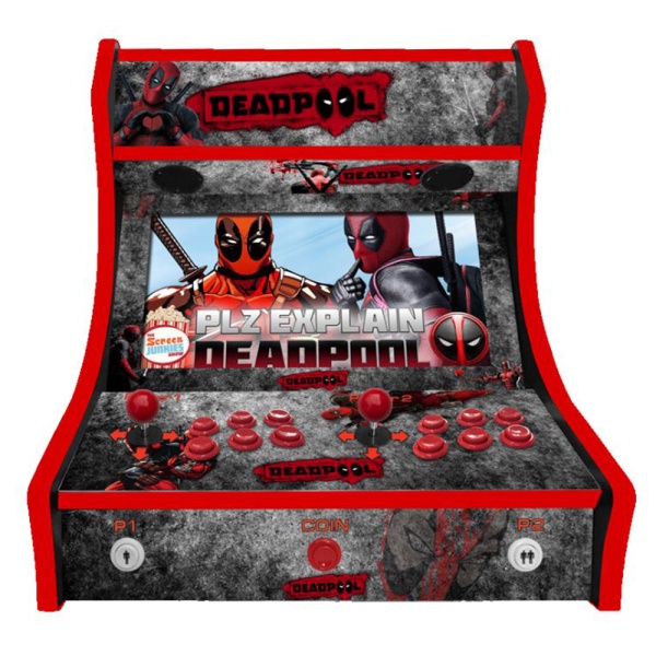 2 Player Bartop Arcade Machine -Deadpool